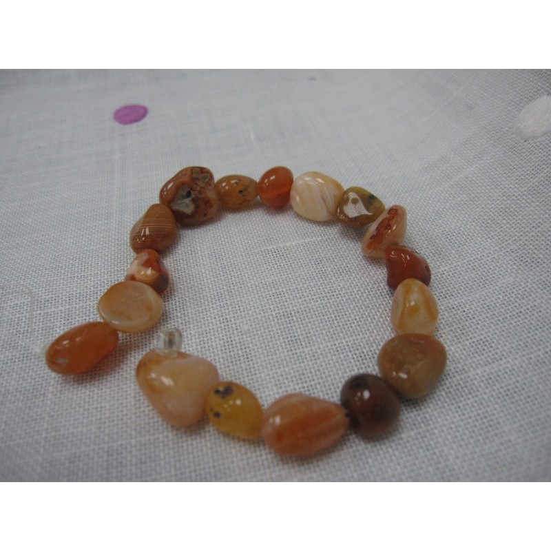 Ágata color naranja