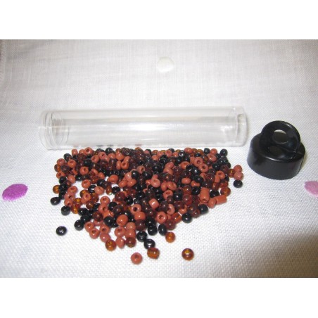 Abalorios. Gama marrones. 25 gr