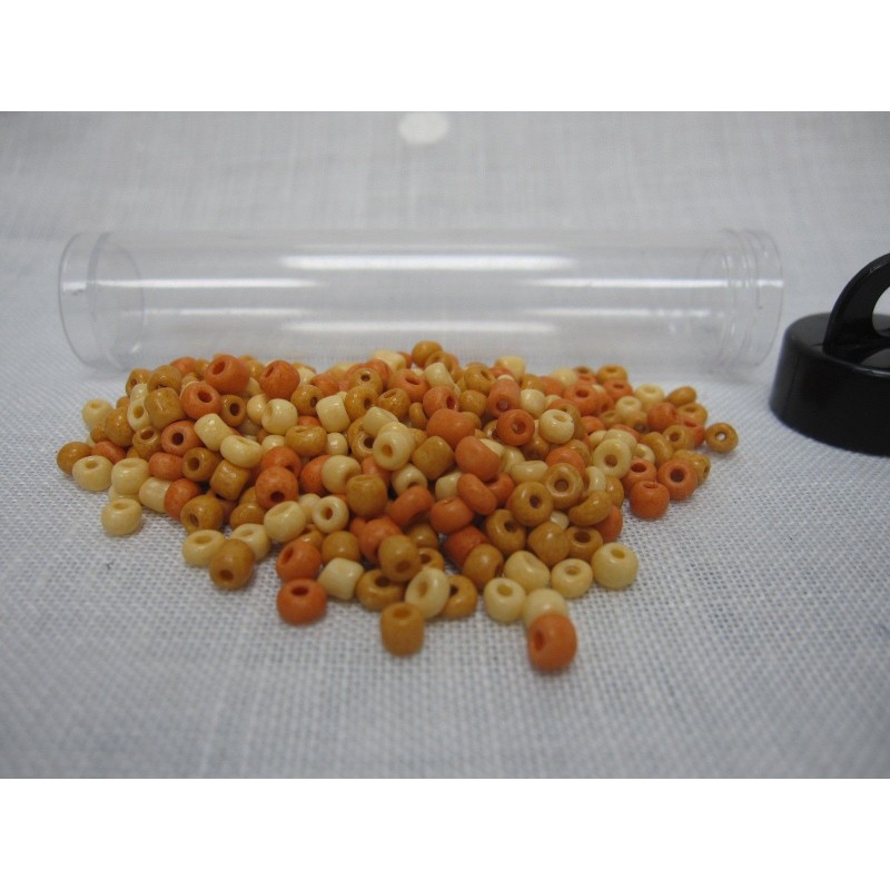 Abalorios. Gama naranjas. 25 gr