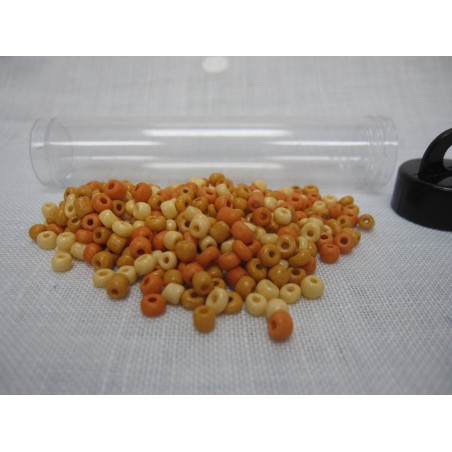 Abalorios. Gama naranjas. 25 gr