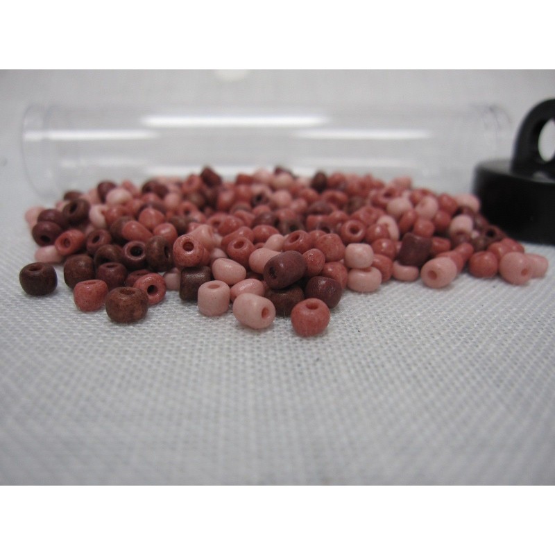 Abalorios. Gama rosas. 25 gr