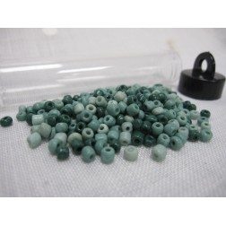 Abalorios. Gama verdes oscuro. 25 gr