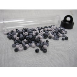 Abalorios. Gama grises. 25 gr