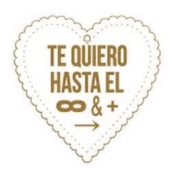 Te quiero hasta el infinito y más allá. Tablero lacado de Dayka