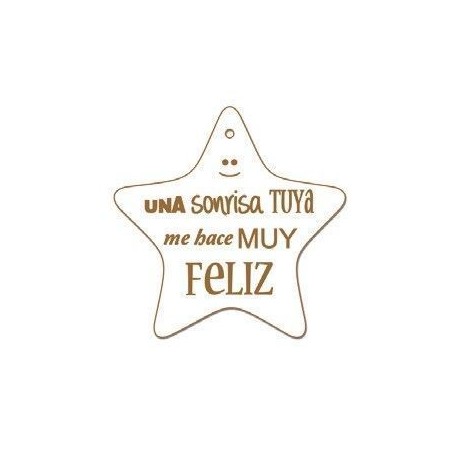 Una sonrisa tuya me hace muy feliz