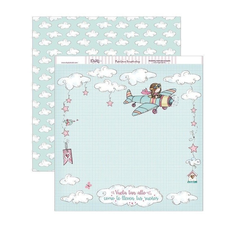 Niña en avión. Dayka