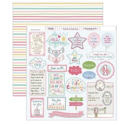 Etiquetas fiesta niña. Cumpleaños. Dayka