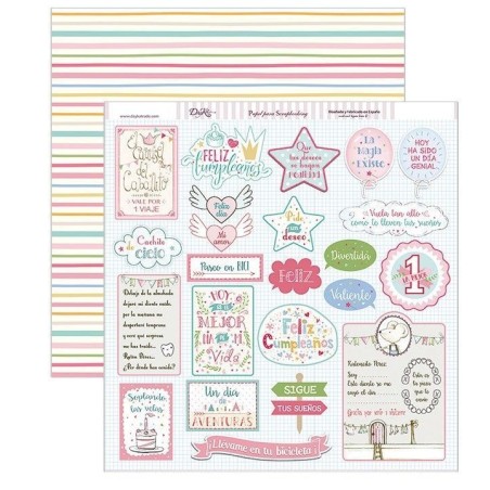 Etiquetas fiesta niña