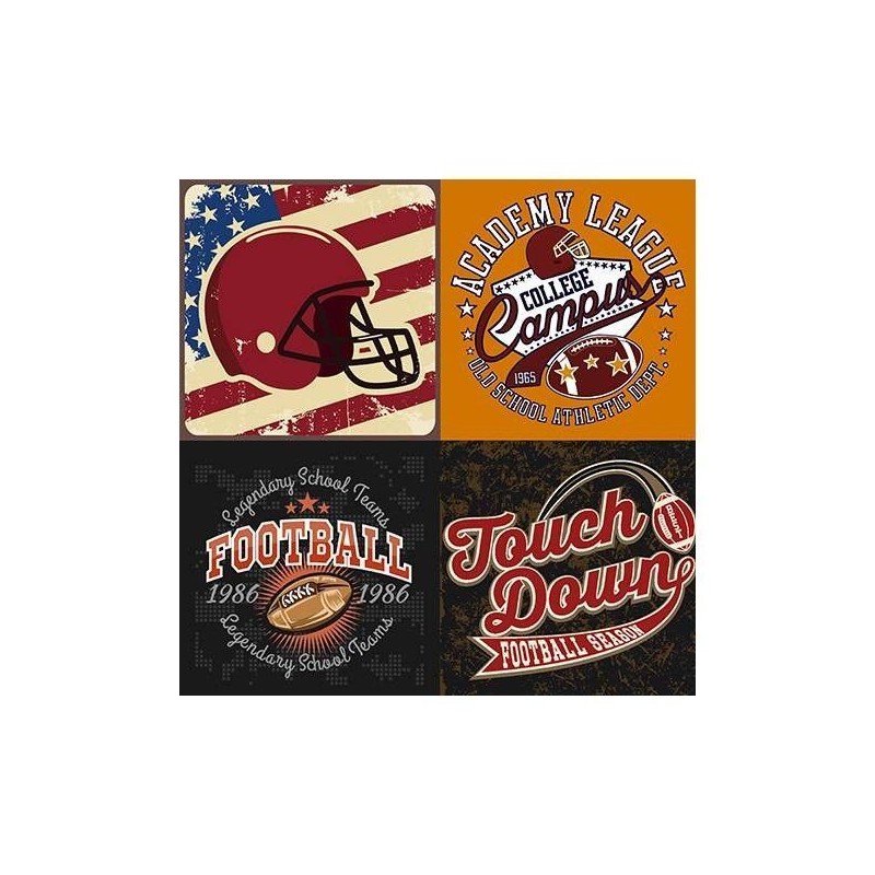 Hoja de papel para sublimación College campus Fútbol americano