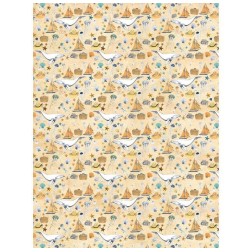 766. Ballena, medusas y barcos. Decopatch