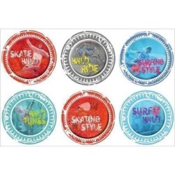 Fabscraps. Wild at heart.  ST59 002. Pegatinas