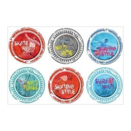 Fabscraps. Wild at heart.  ST59 002. Pegatinas