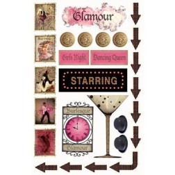 Fabscraps. Burlesque 1. ST44 001. Pegatinas