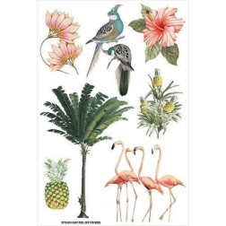 Fabscraps. Jungle Mist. Jungla. Animales. ST78 001. Pegatinas