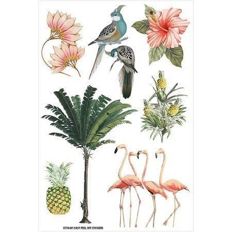 Fabscraps. Jungle Mist. Jungla. Animales. ST78 001. Pegatinas