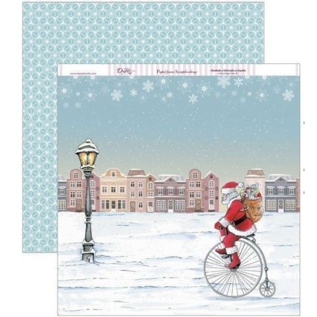 Papa Noel en bici. Navidad