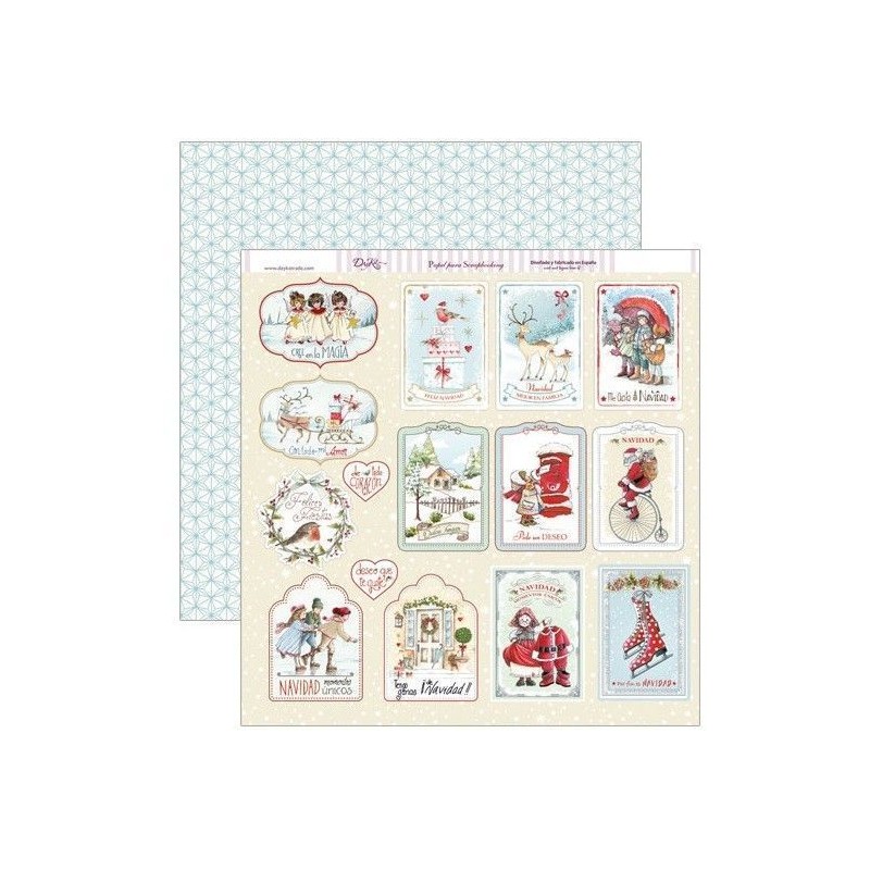 Etiquetas navideñas. Navidad. Dayka