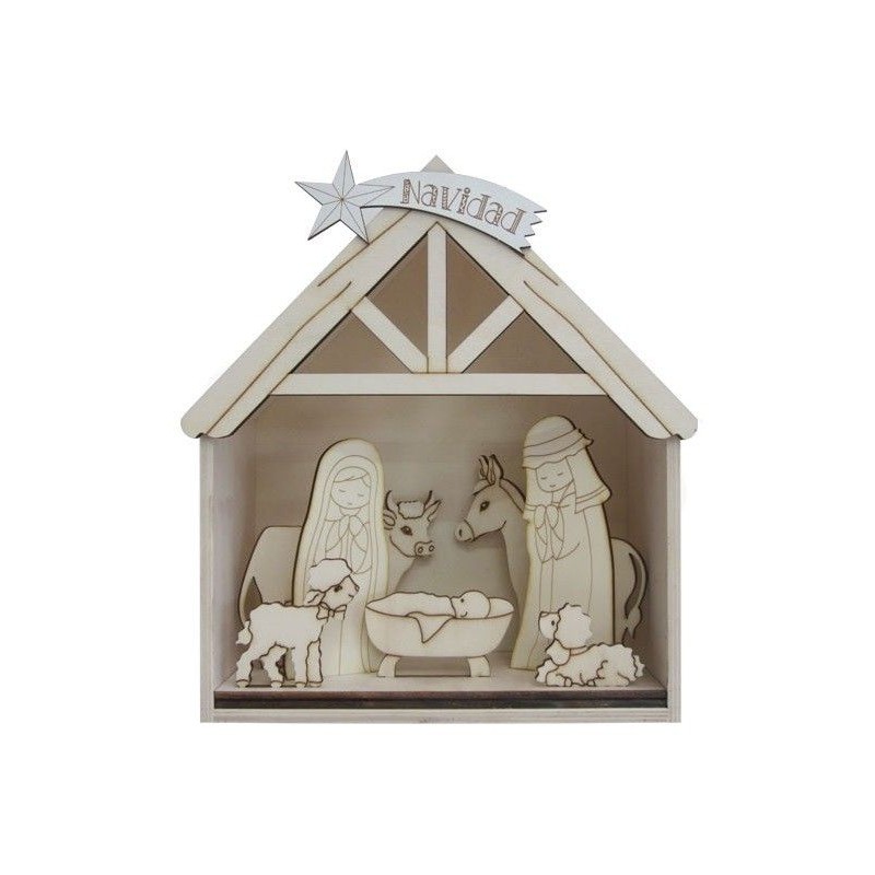 belen portal. Navidad. casita