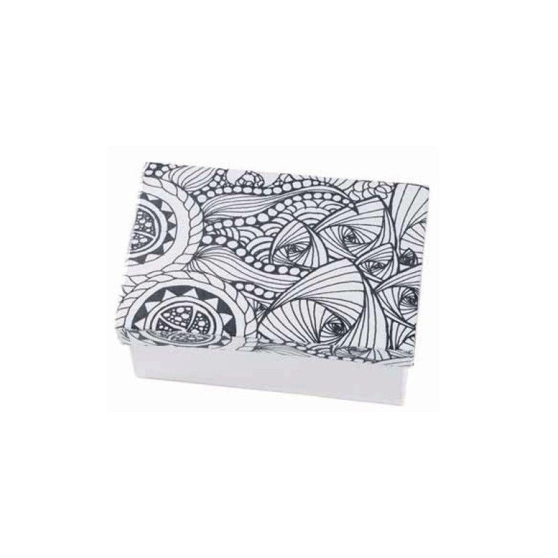 Doodle Art: Arte abstracto Caja rectangular grande
