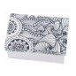 Doodle Art: Arte abstracto Caja rectangular grande