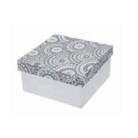 Doodle Art: círculos Caja cuadrada grande