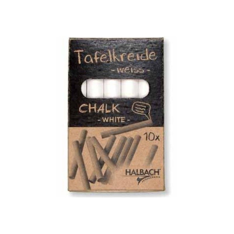 Tizas blancas. 10 uds