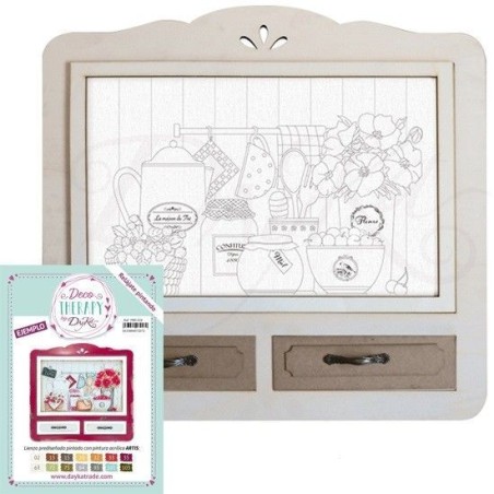 Lienzo prediseñado: Bodegón cocina.