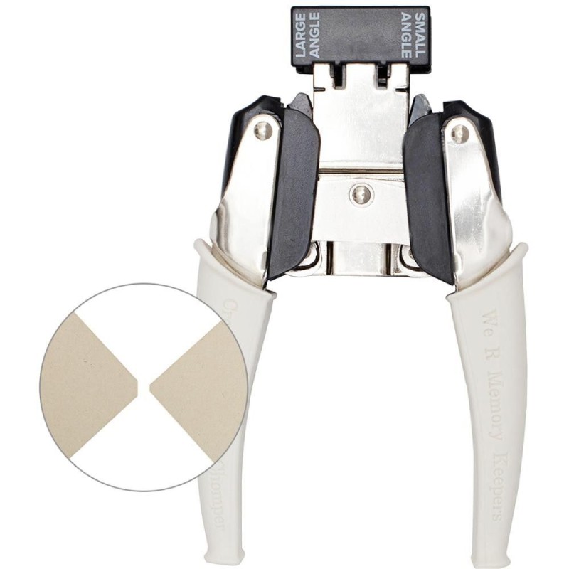 Troqueladora para scrapbooking para crear esquinas con forma de ángulo