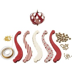 kit construir 12 bolas navidad. Papel