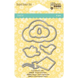 Pack de Die cuts con forma de nubes, pajaritos y cometa | L'aura Bella