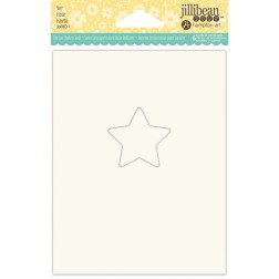 Pack 6 tarjetas con troquelado de estrella y 6 sobres | L'aura Bella