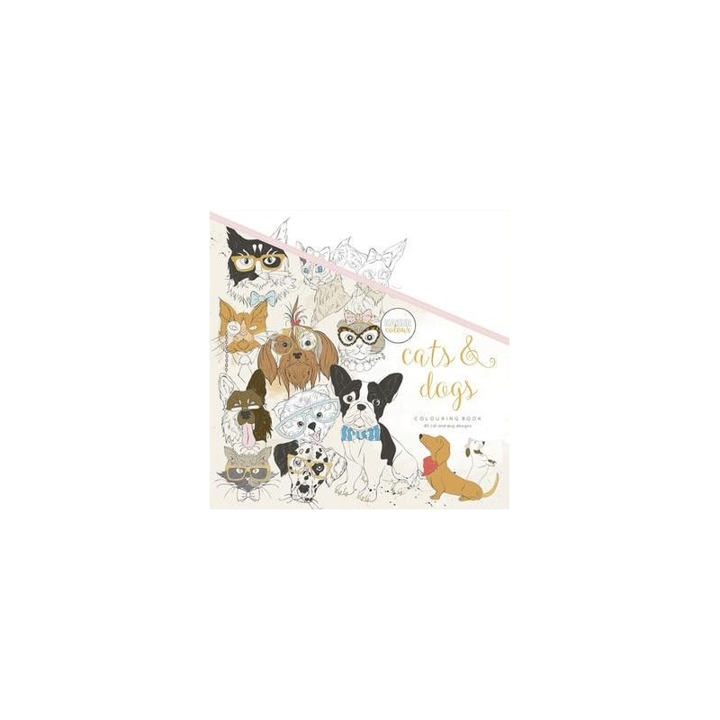 Libro para colorear. Perros y gatos.