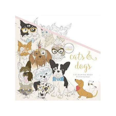 Libro para colorear. Perros y gatos.