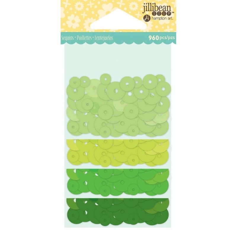 Tonos Verdes. Relleno, lentejuelas para shakers  | L'aura Bella