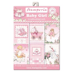 Scrapbooking. Baby Girl. Tarjetas SBBPC05 Stampería | L´AURA BELLA