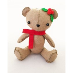 Kit de fieltro: oso navideño