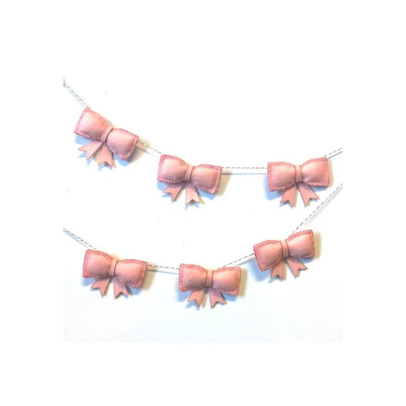 Kit de fieltro: guirnalda lazos