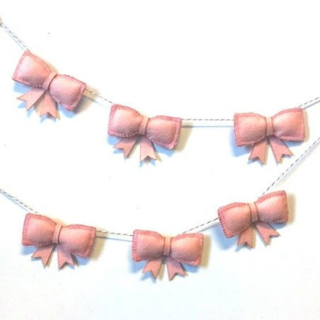 Kit de fieltro: guirnalda lazos