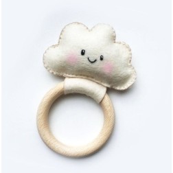 Kit completo de fieltro para crear un sonajero nube