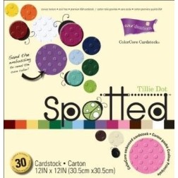 Papel Gofrado tillie dot  Core'dinations GX-1470-01 | L'aura Bella