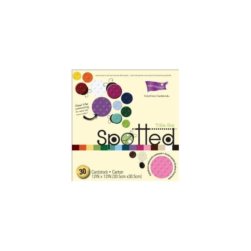 Papel Gofrado tillie dot  Core'dinations GX-1470-01 | L'aura Bella