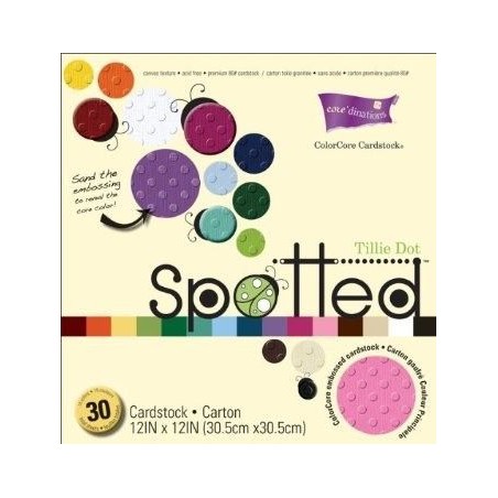 Tillie Dot. Gofrado con puntos grandes. Core'dinations