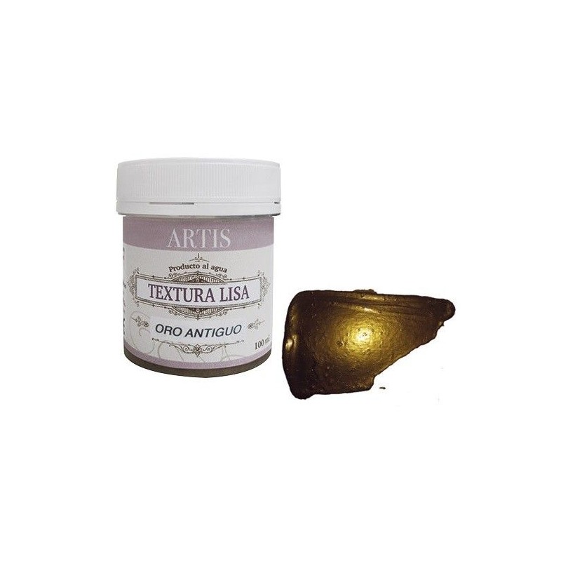 Pasta de textura lisa color oro antiguo para manualidades en relieve