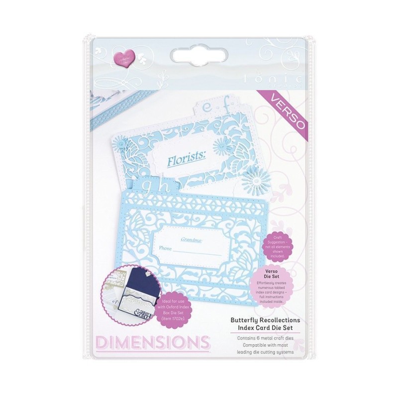 Index Card. Pack de 6 Die Cuts para crear tarjetas | L'aura Bella