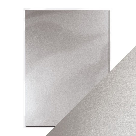 PEARLESCENT, LUNA SILVER. Papel Scrapbooking A4 9499E | L'aura Bella