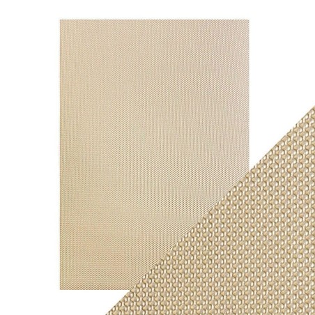 A4 LUXURY EMBOSSED CARD - GOLDEN MOSAIC. Papel Scrapbooking