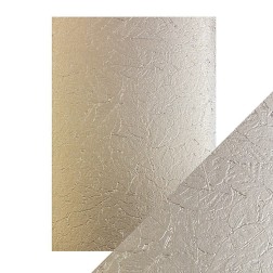 A4 LUXURY EMBOSSED CARD, GOLDEN LEAVES. Papel Scrap | L'aura Bella