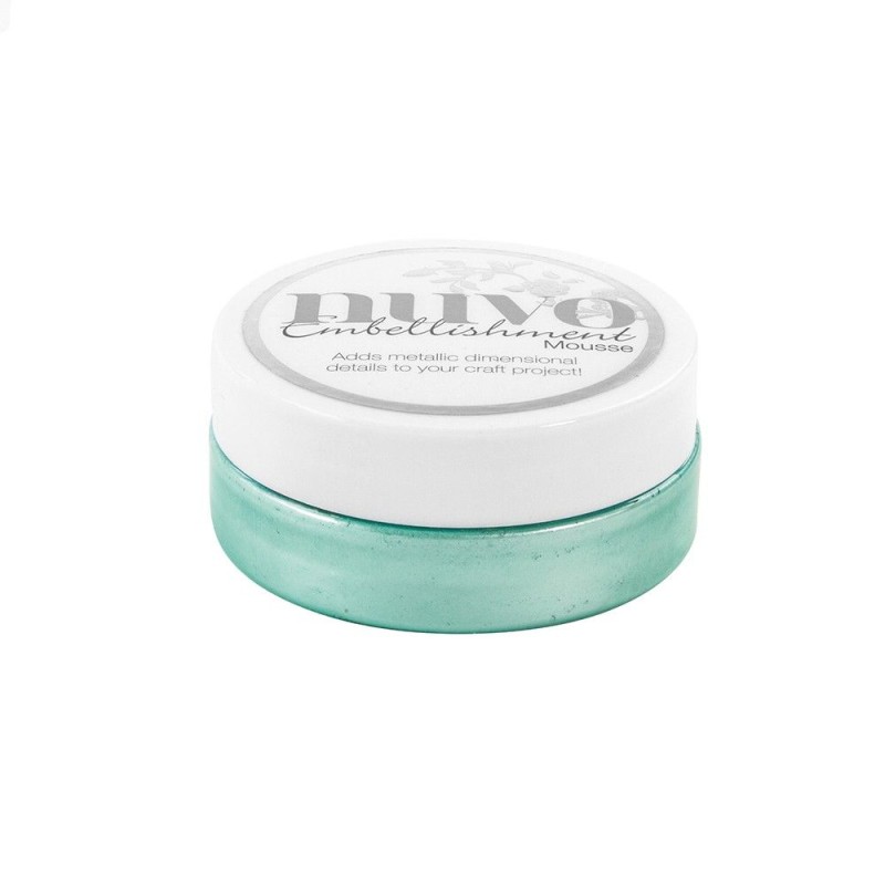 Nuvo Embellishment Mousse. Aquamarine
