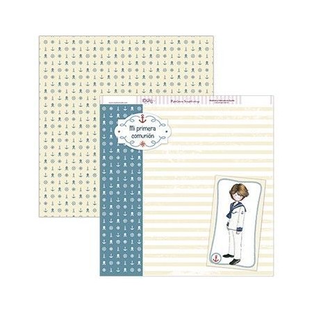 Niño comunión fondo anclas