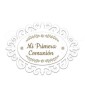 Mi Primera Comunión (10 x 7,1 cm). Cartel con filigrana